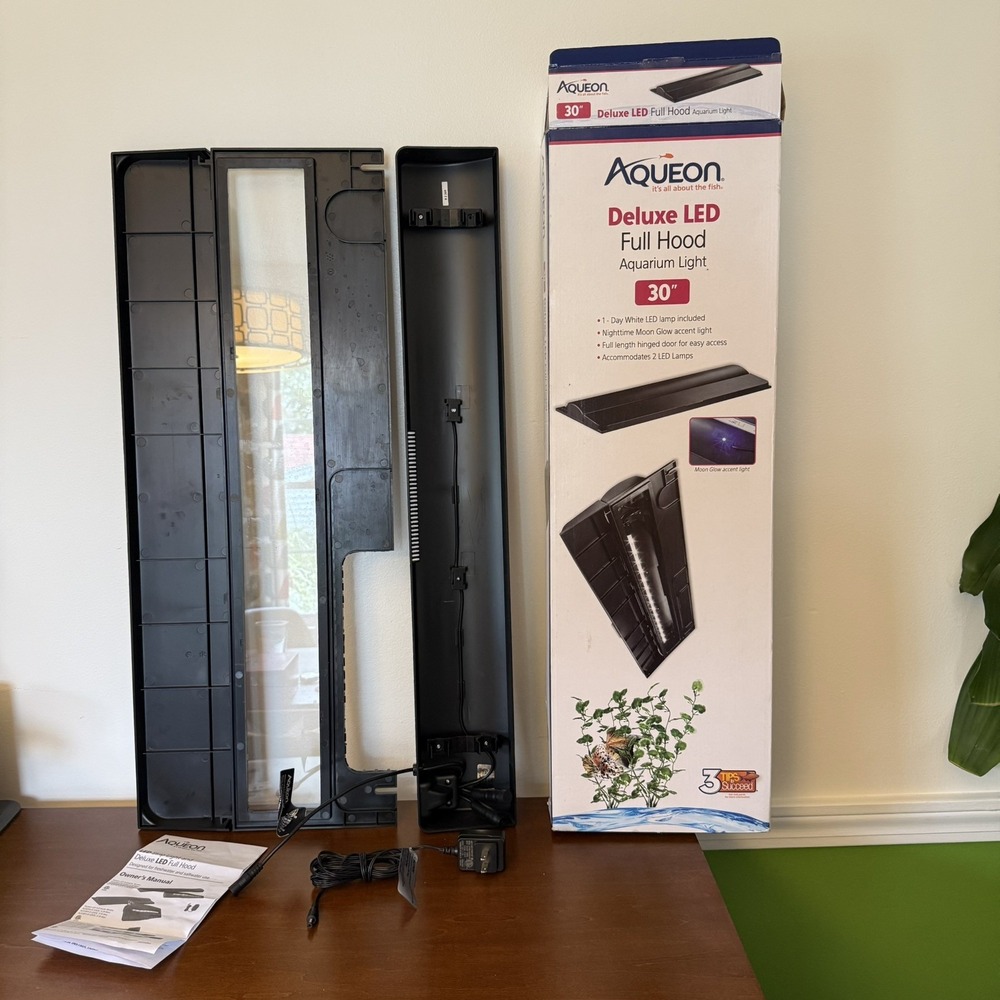 Aqueon 30" Deluxe Led Full Hood Aquarium Light - MISSING DAY WHITE LED LAMP